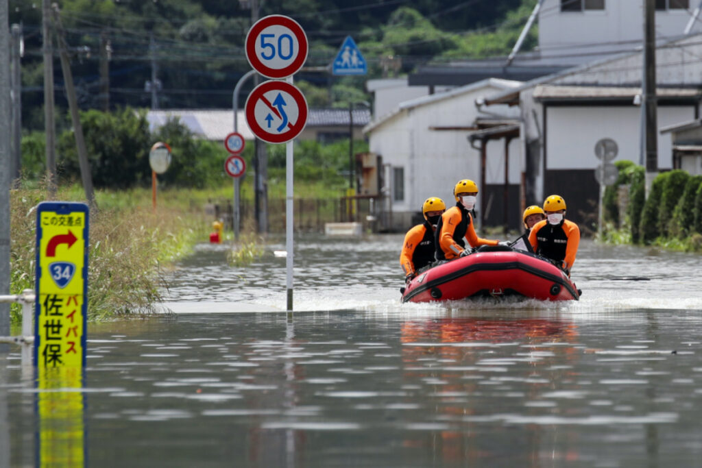 Japan Takeo floods
