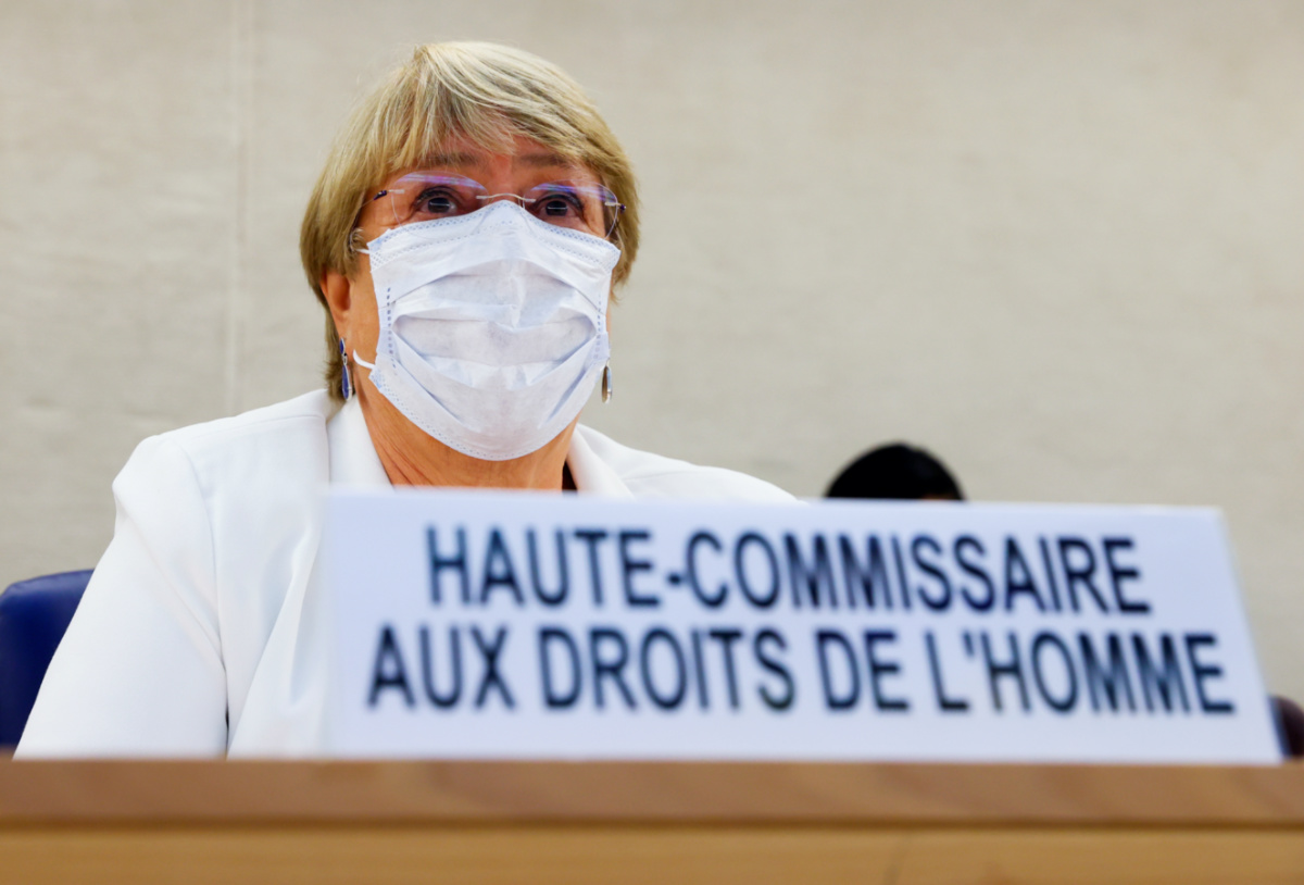 Switzerland Geneva UN High Commissioner for Human Rights Michelle Bachelet
