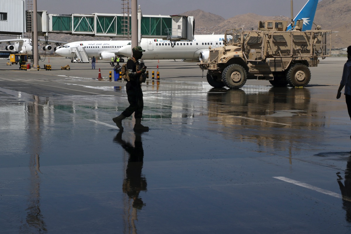 Afghanistan Kabul Taliban at airport