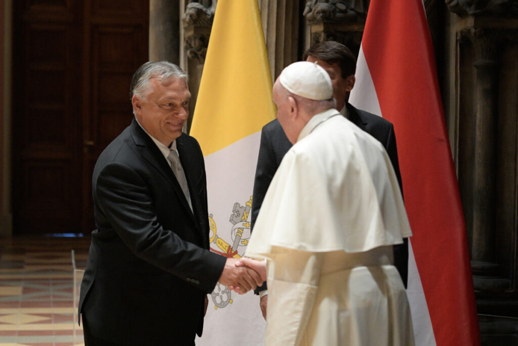 Hungary Pope Francis meets Viktor Orban