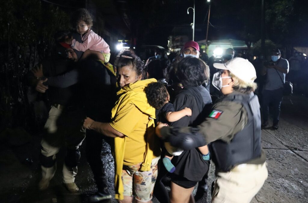 Mexico Chiapas Huixtla migrants detained