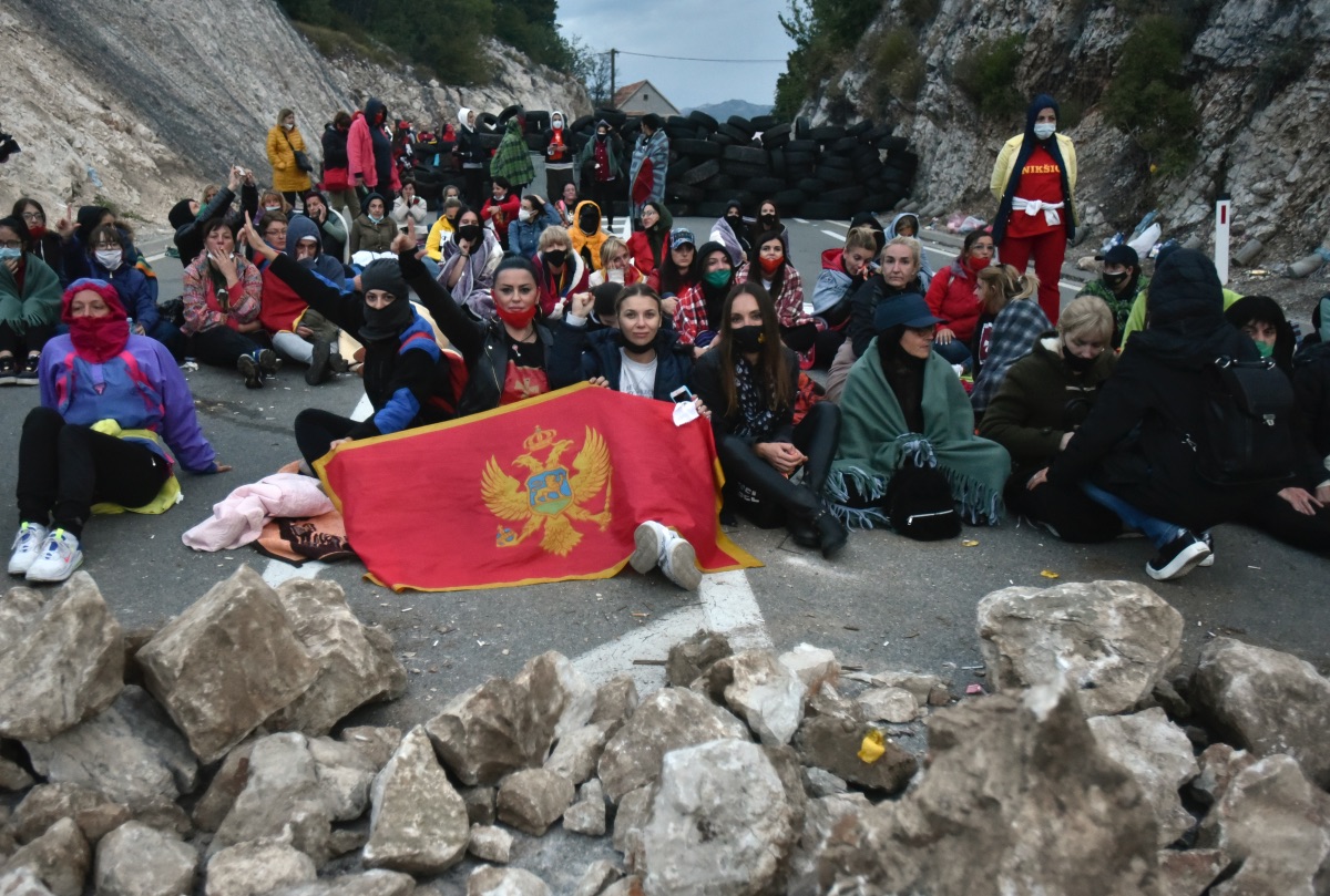 Montenegro Cetinje blockade