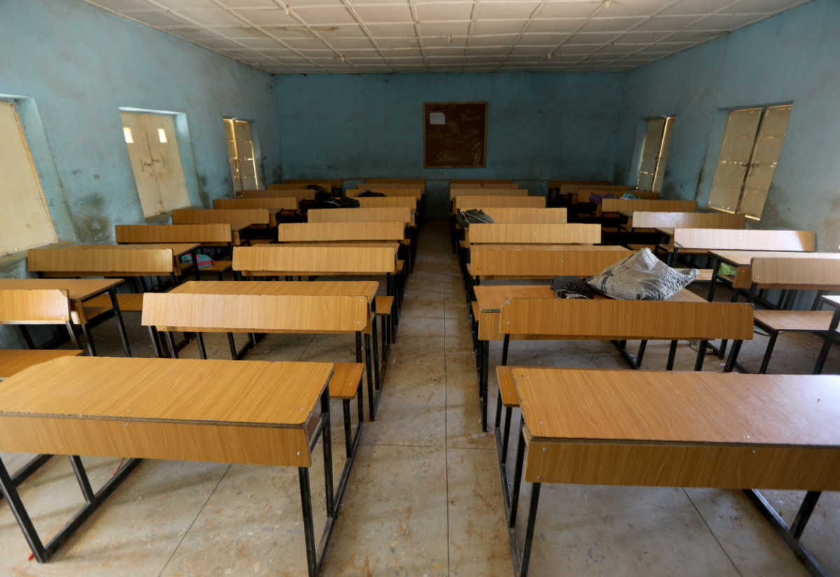Nigeria Katsina state empty classroom