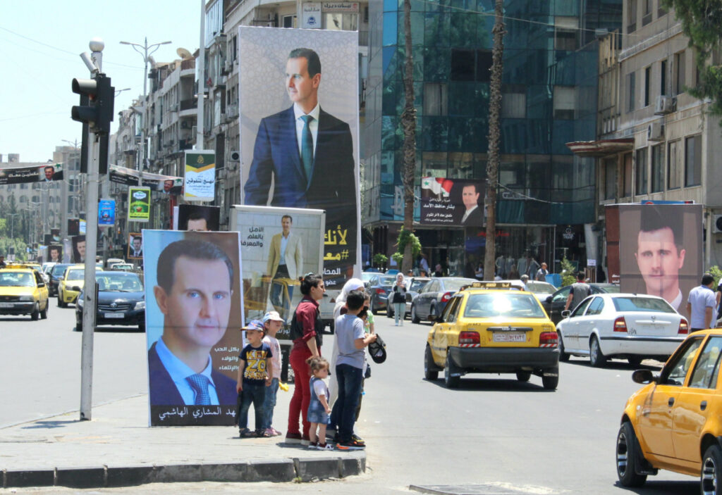 Syria Damascus 2021 election posters