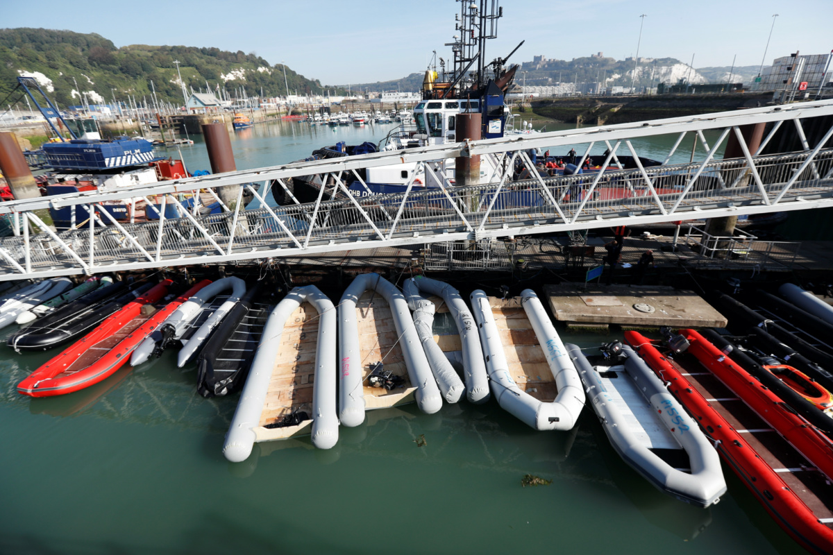 UK Dover migrant boats