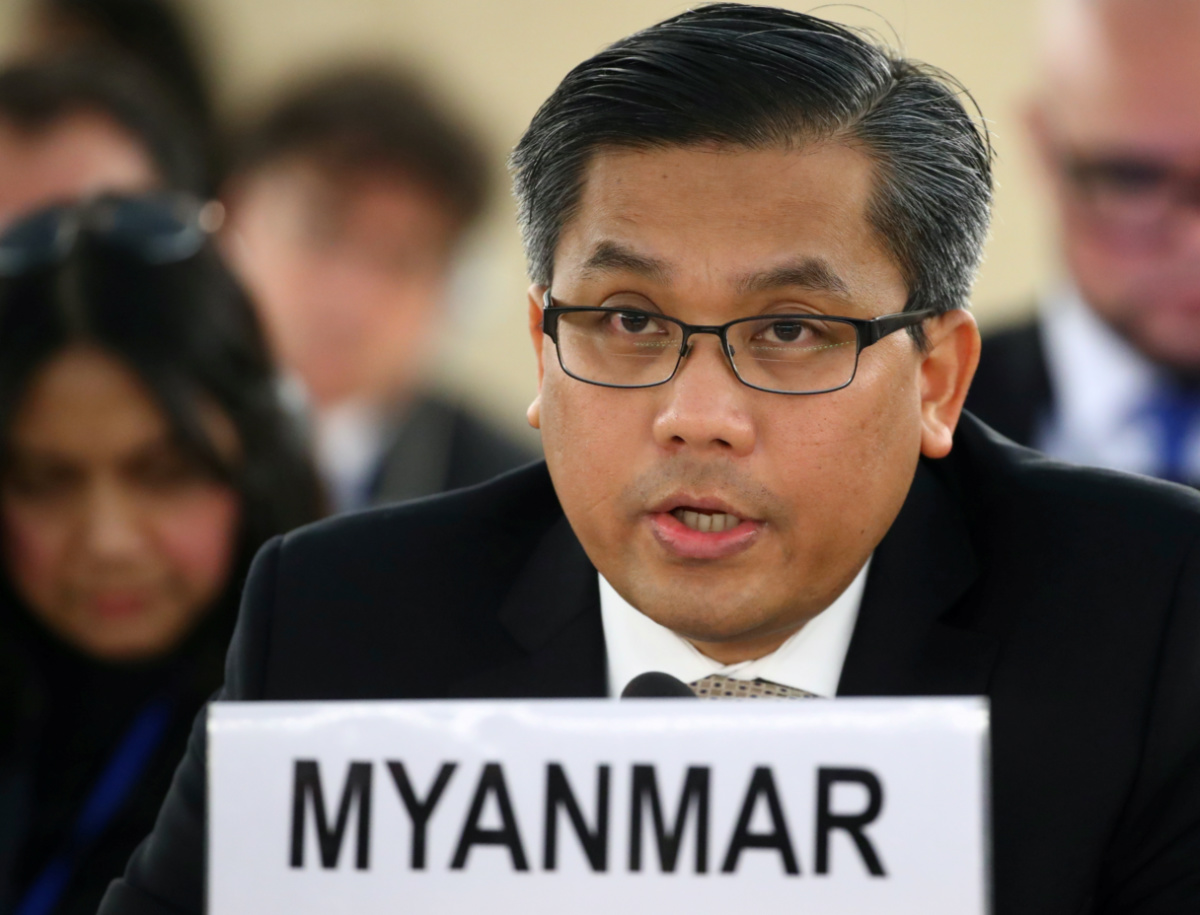 UN Myanmar Ambassador Kyaw Moe Tun 2019