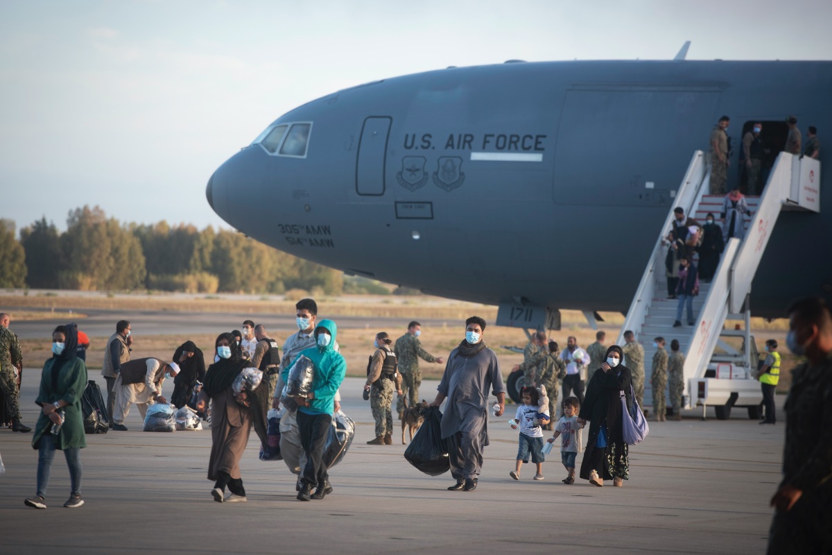 US Afghanistan arrivals