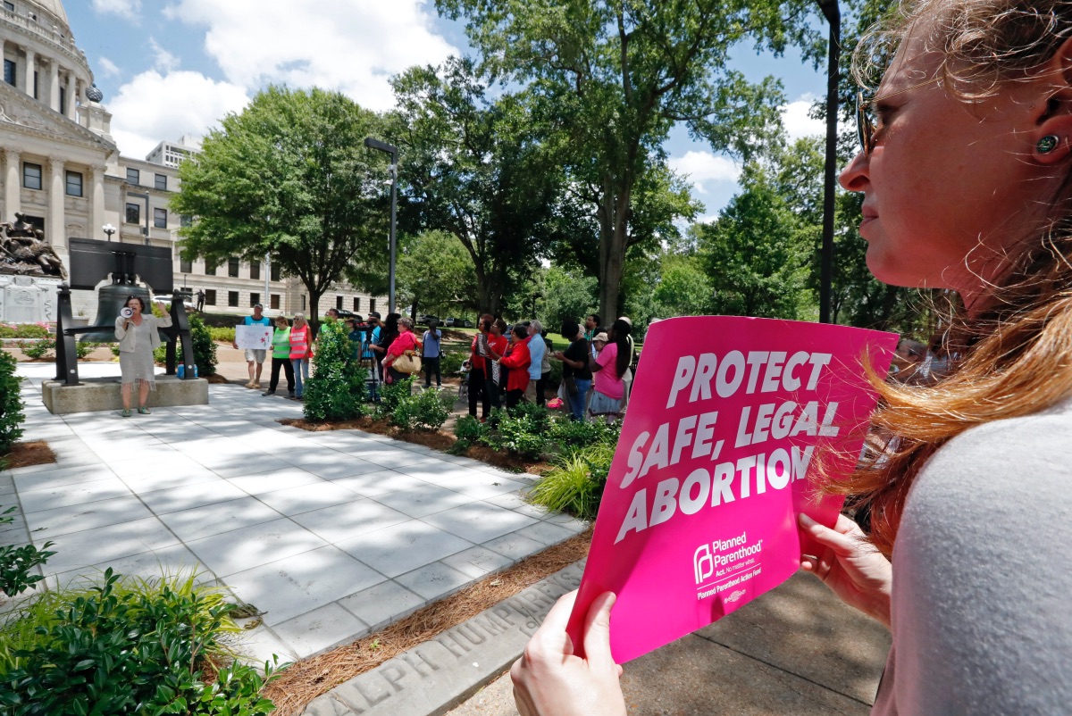 US Mississippi Jackson pro abortion protest