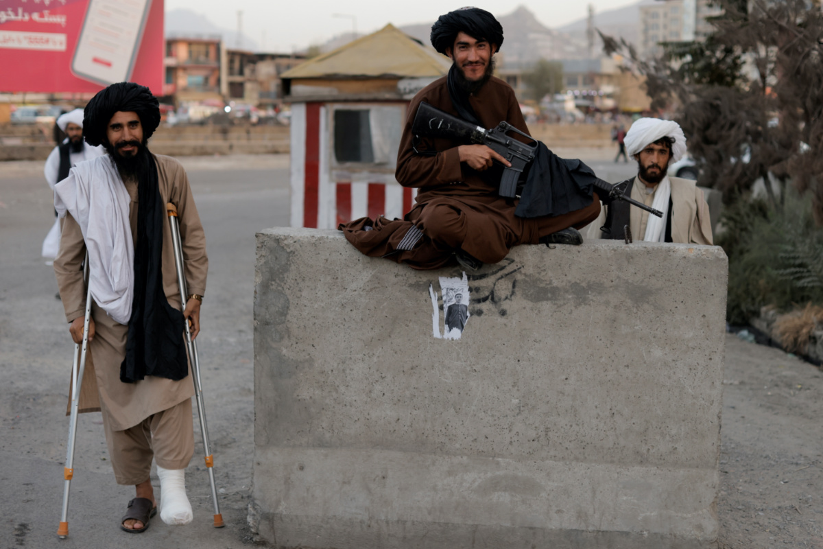 Afghanistan Kabul Talibam checkpoint
