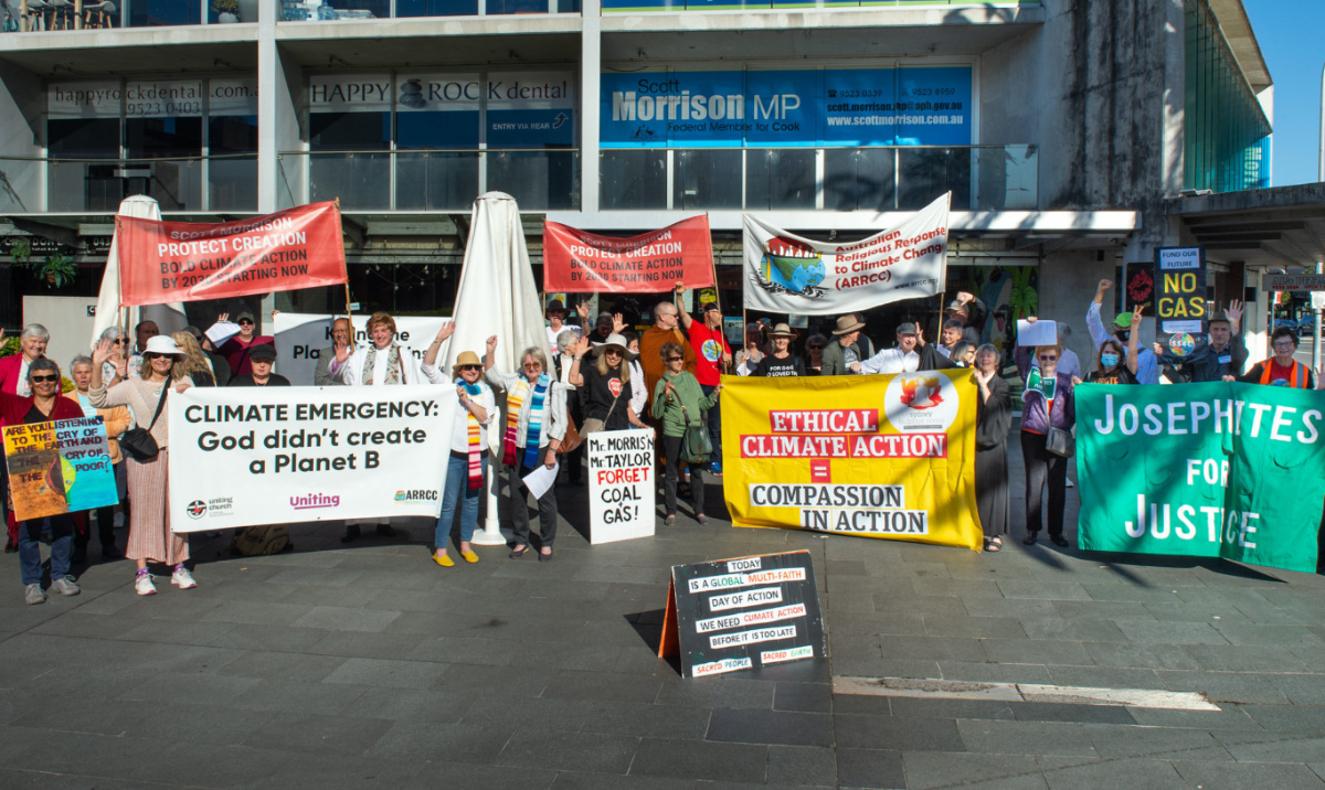 Australia Sydney Vigil outside Scott Morrisons office