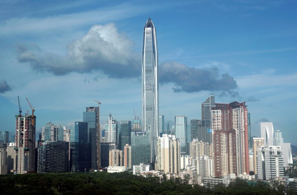 China Shenzhen skyline