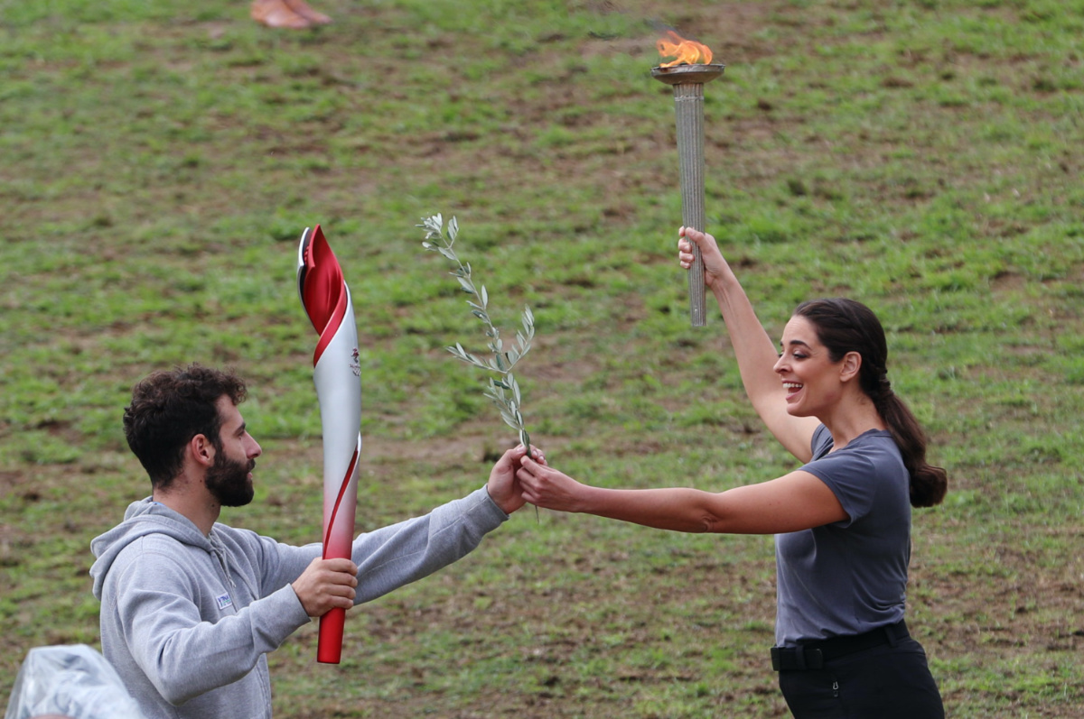 Greece Olympia Beijing Olympics torch ceremony rehearsal