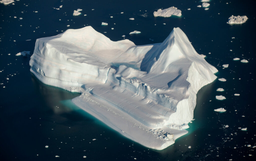 Greenland Jakobshavn ice fjord