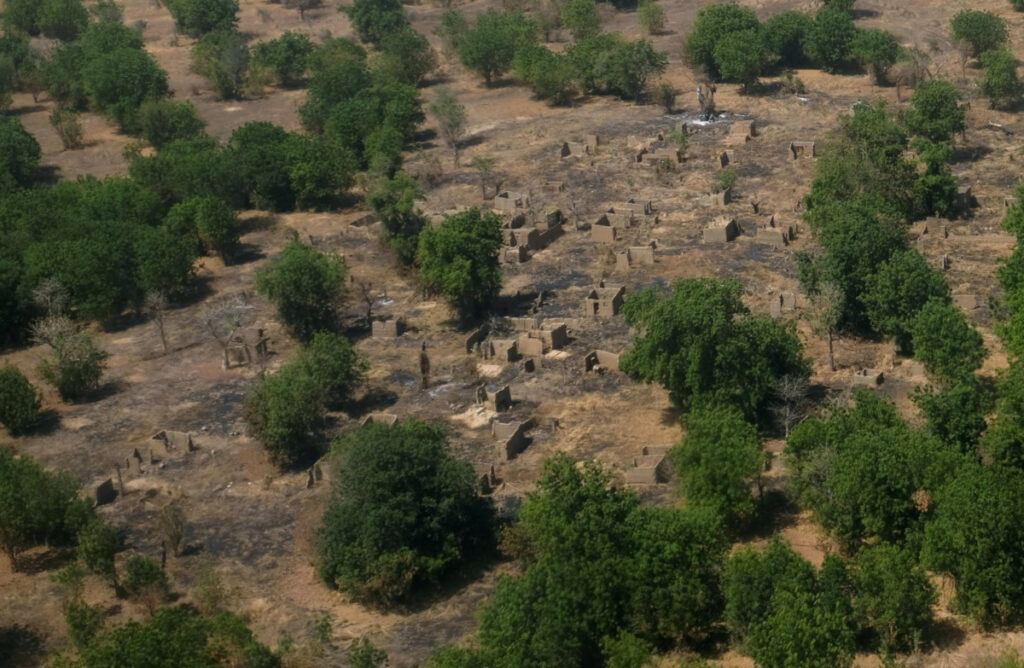 Nigeria Borno State buildings destroyed in Boko Haram conflict
