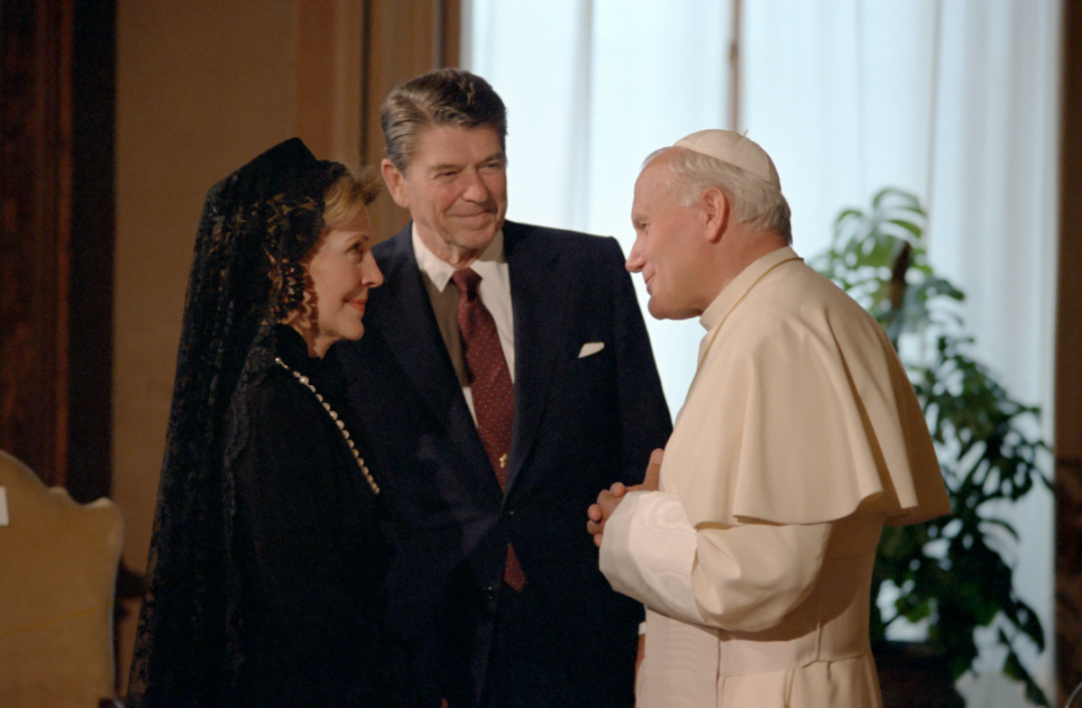 Ronald Reagan and Pope John Paul II