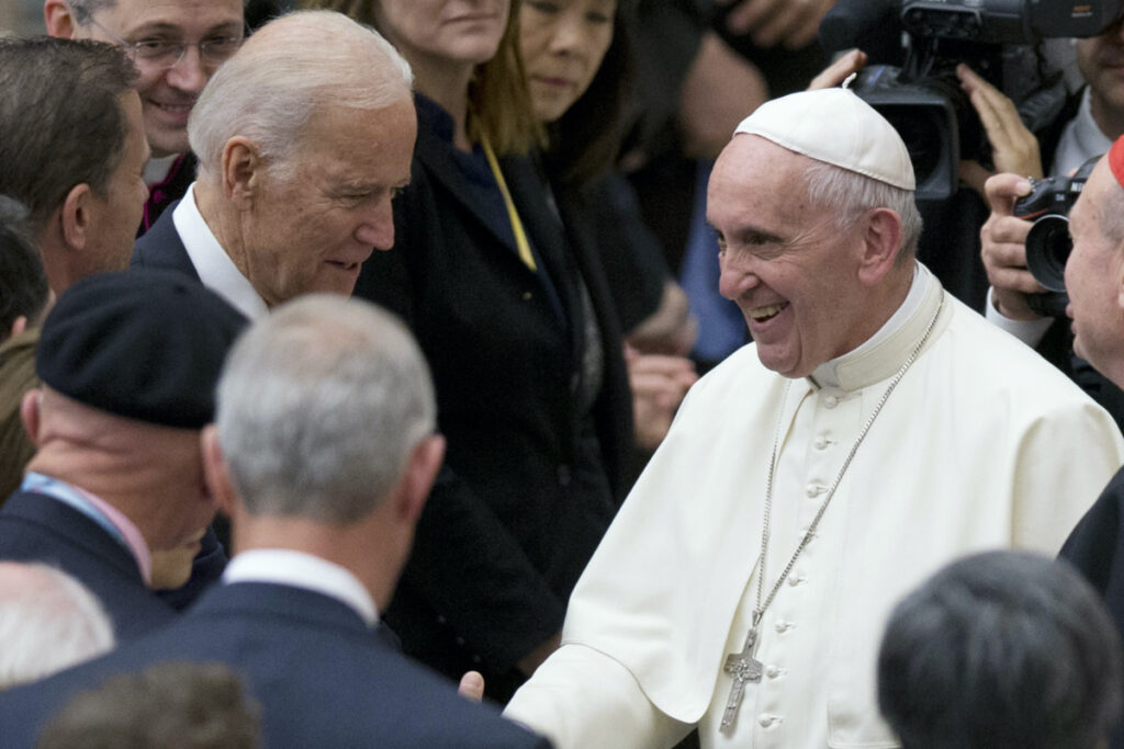 Vatican Pope Francis and Vice President Joe Biden 2016