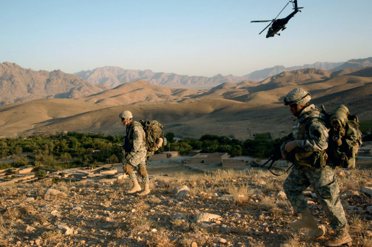 Afghanistan US troops at Lwar Kowndalan