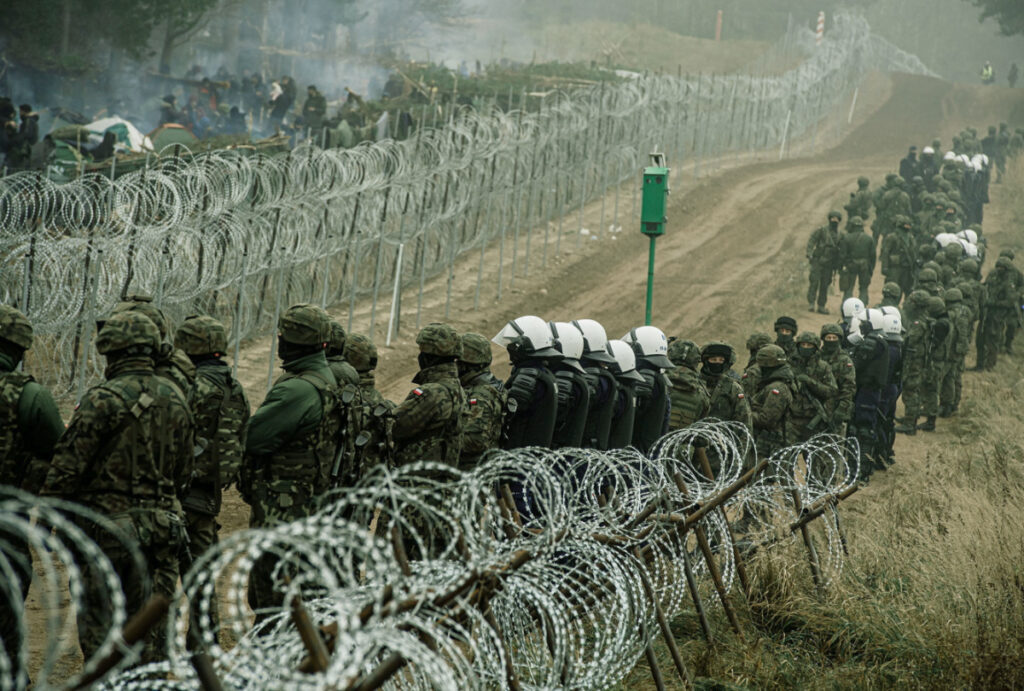 Belarusian Polish border Polish security forces