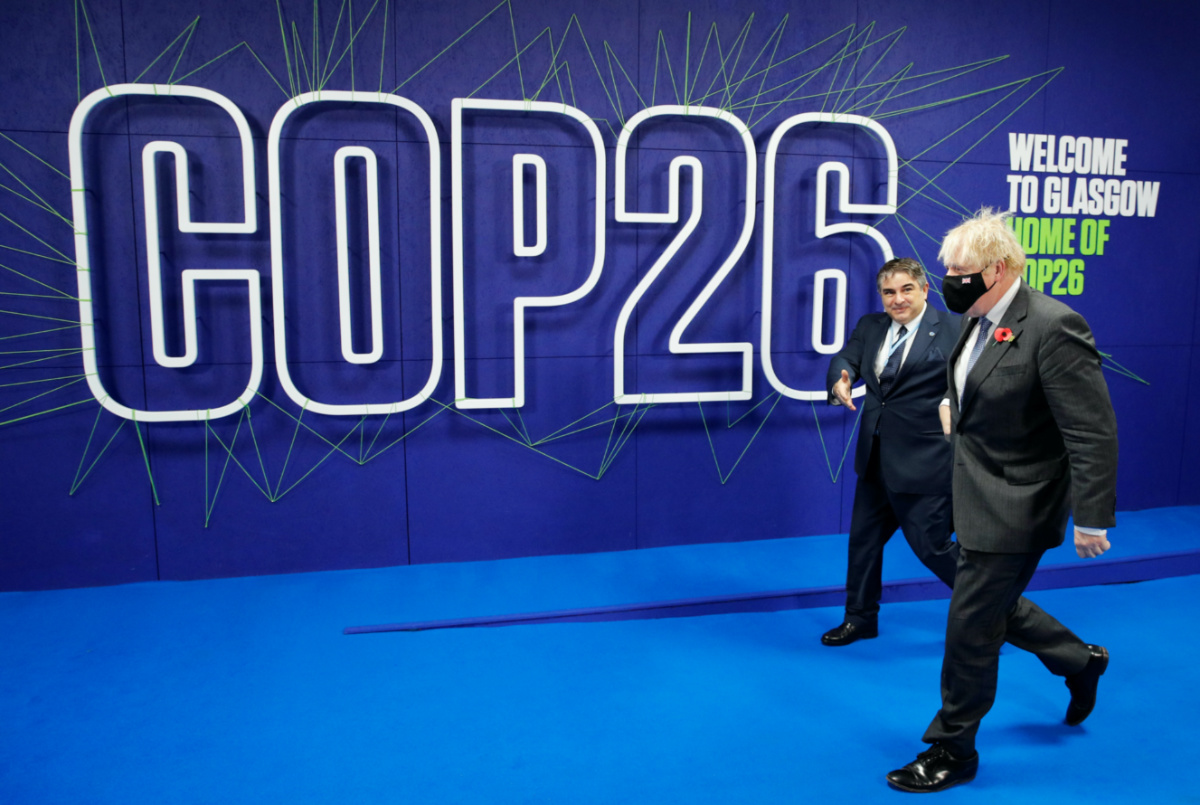 COP26 Boris Johnson arrives