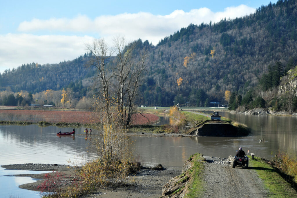 Canada British Columbia floods broken dike