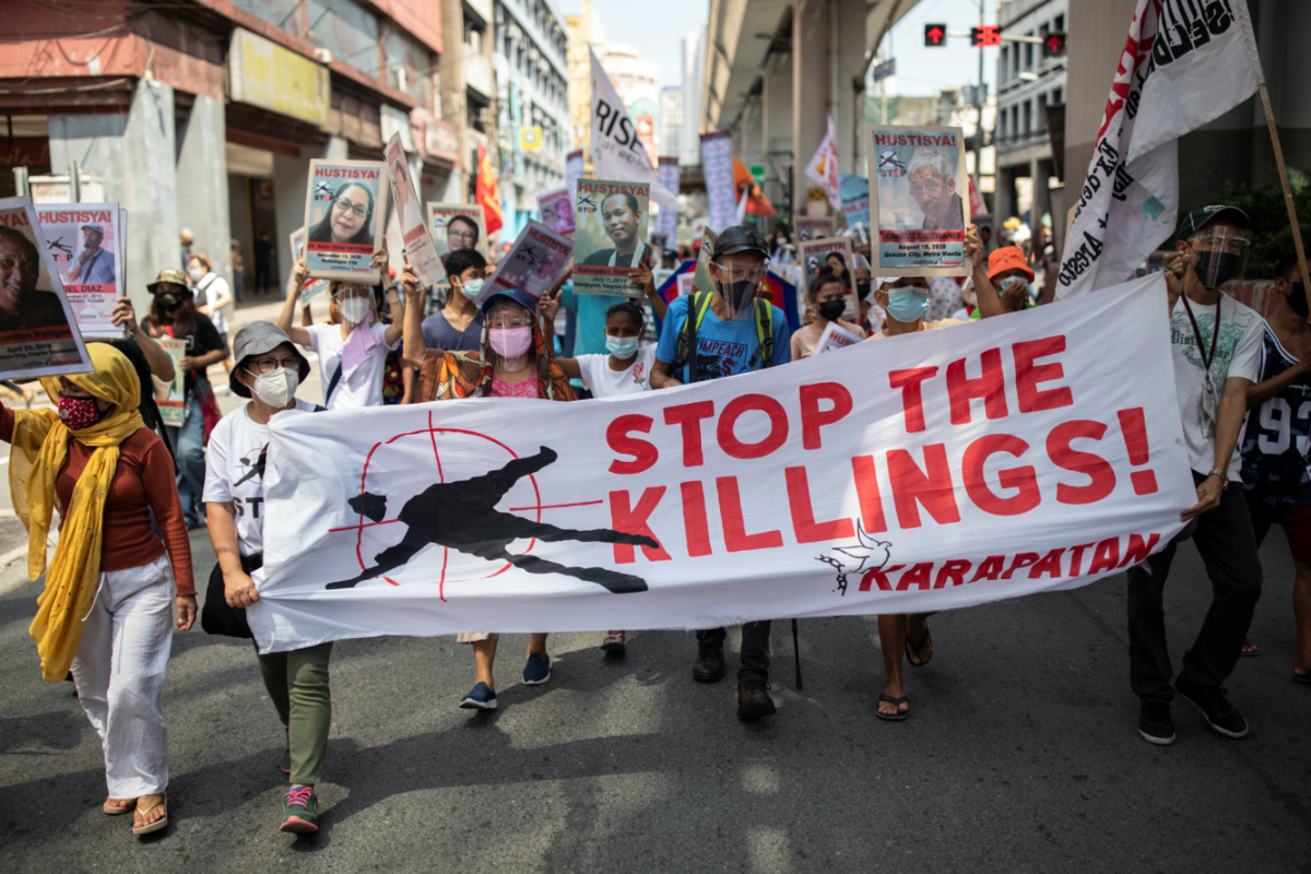 Philippines drug war protest