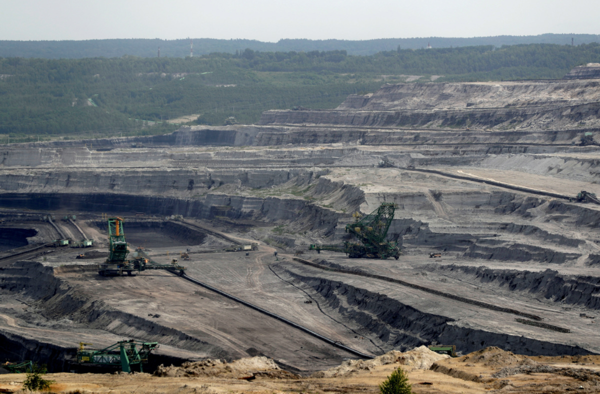 Poland Bogatynia Turow open pit mine