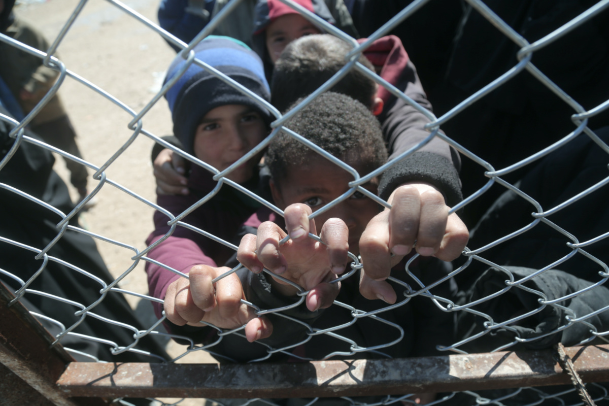 Syria al Hol displacement camp children