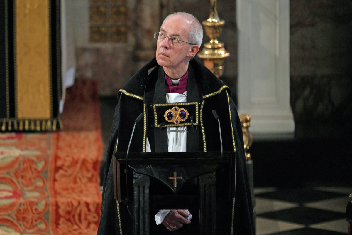 UK Archbishop of Canterbury Justin Welby Prince Philips funeral April 2021