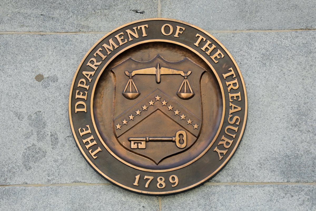 US Treasury symbol