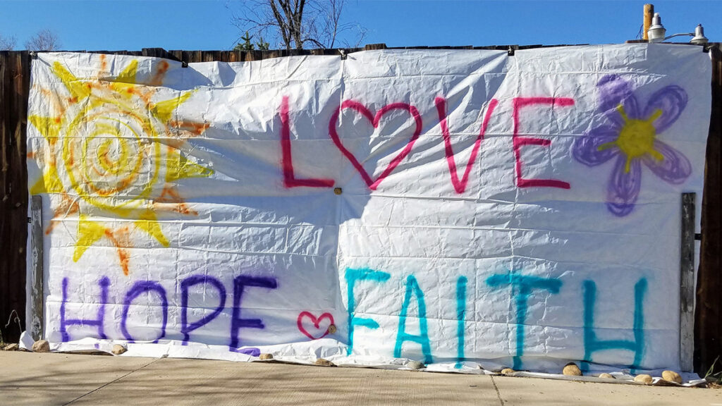Banner faith hope and love