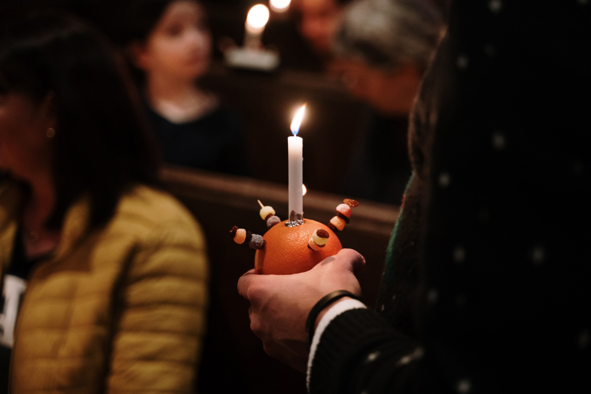 Christingle candle
