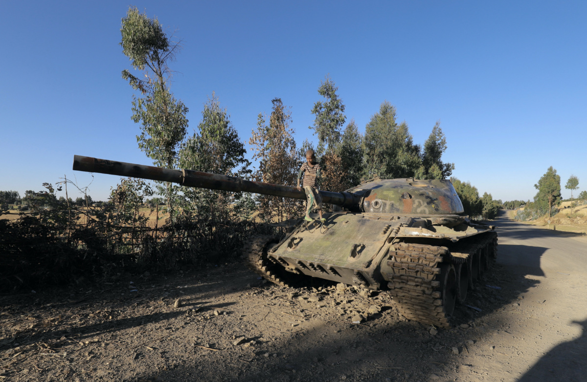 Ethiopia Damot Kebele destroyed tank