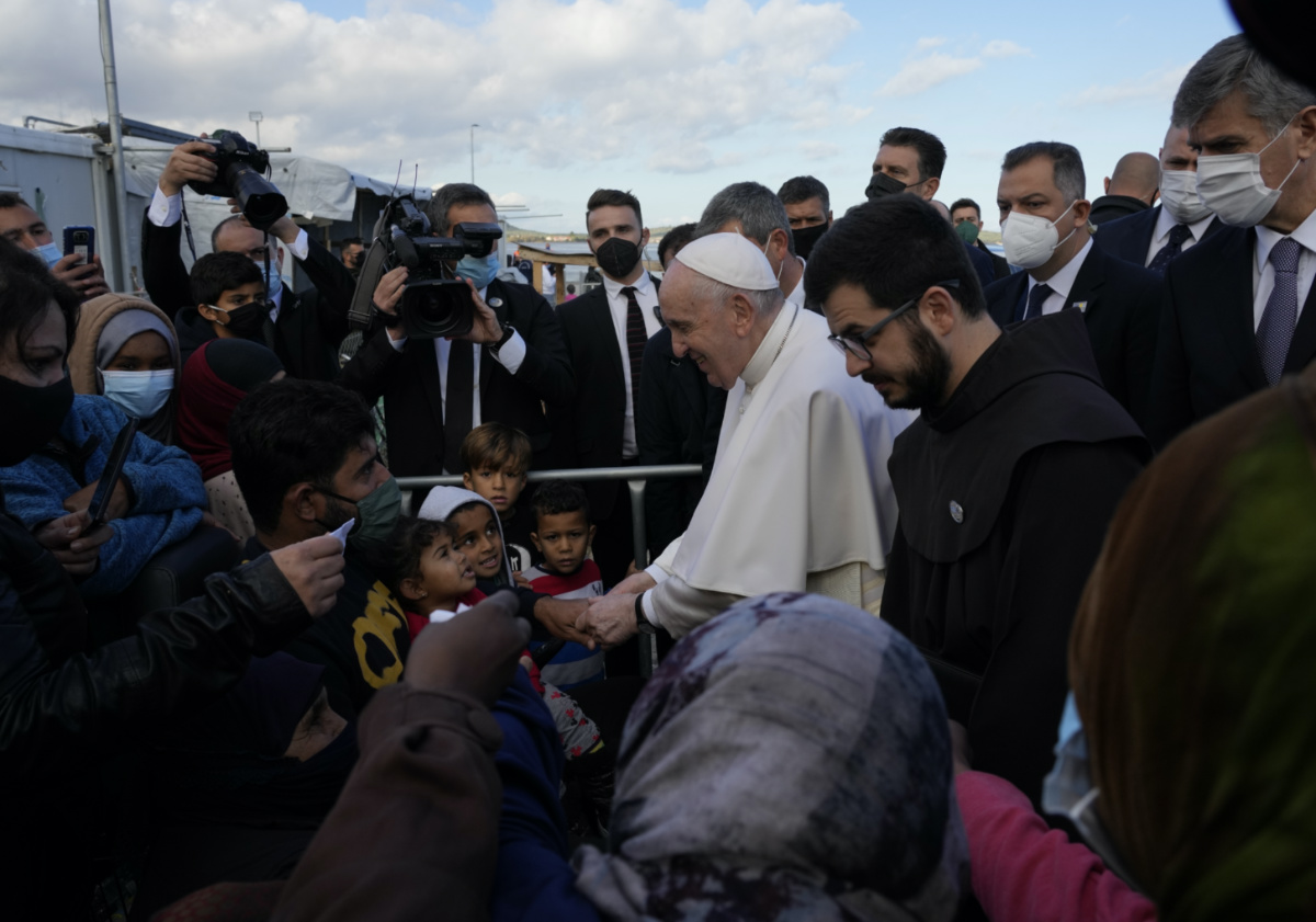 Greece Lesbos Pope Francis1