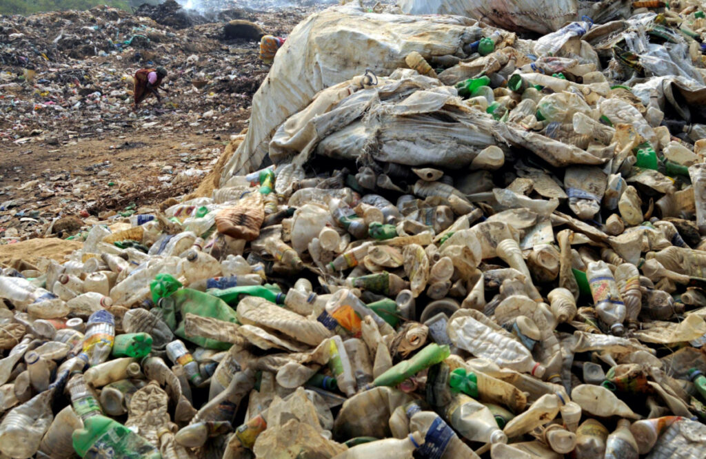 India collecting plastic