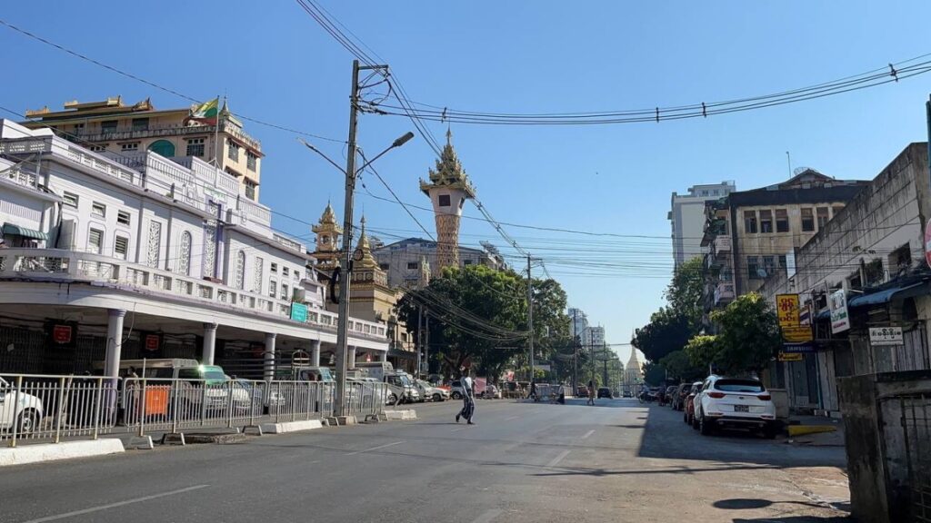 Myanmar Yangon silent strike