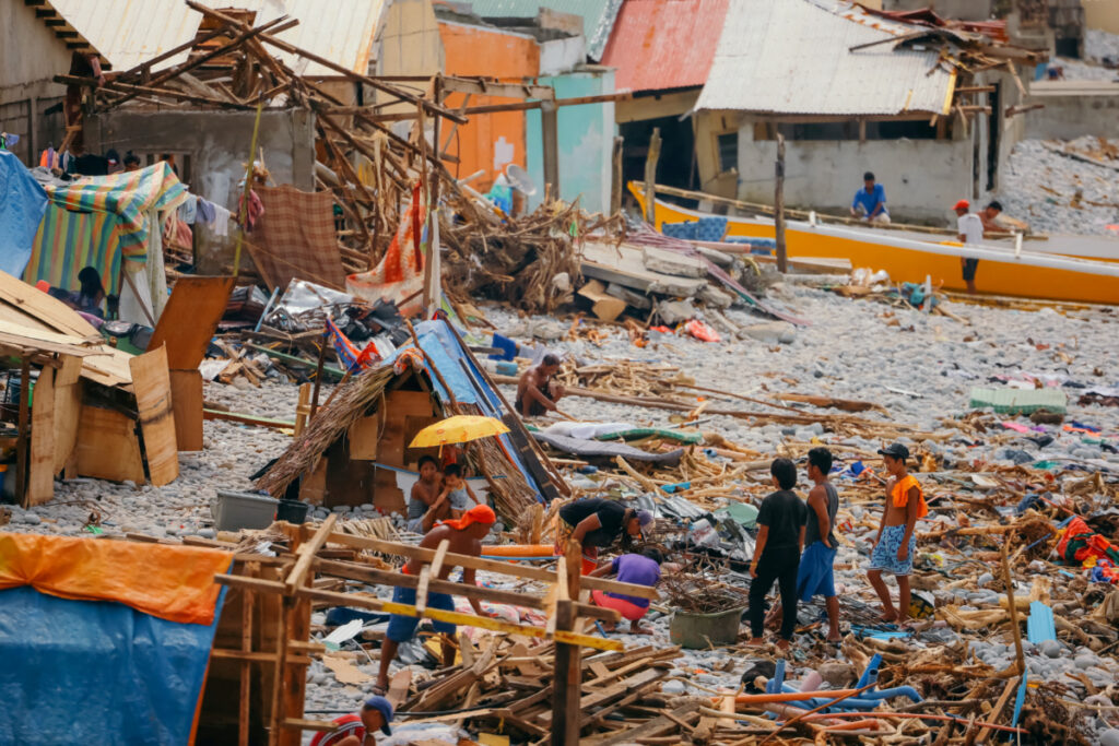 Philippines Surigao City Typhoon Rai