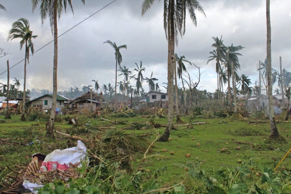 Philippines Surigao del Norte Typhoon Rai