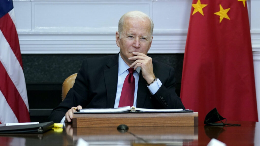 US Joe Biden virtual meeting with Chinese President Xi Jinping Nov 2021