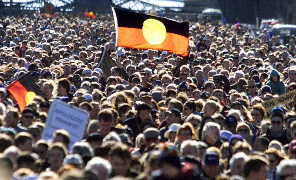 Australia Sydney Aboriginal flags 2000