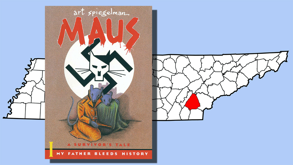 Maus and map showing Tennessee