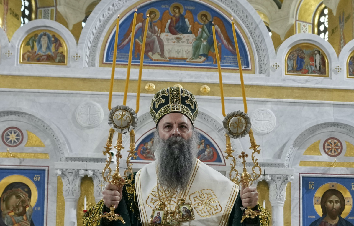 Serbia Belgrade Serbian Orthodox Church Patriarch Porfirije