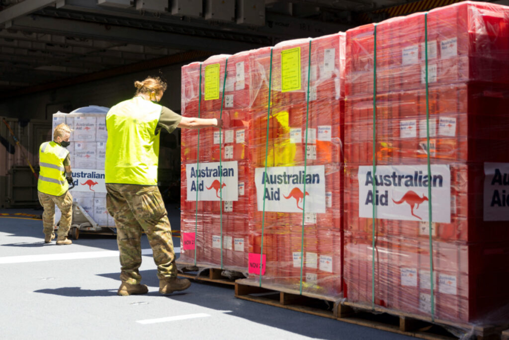 Tonga humanitarian aid HMAS Adelaide