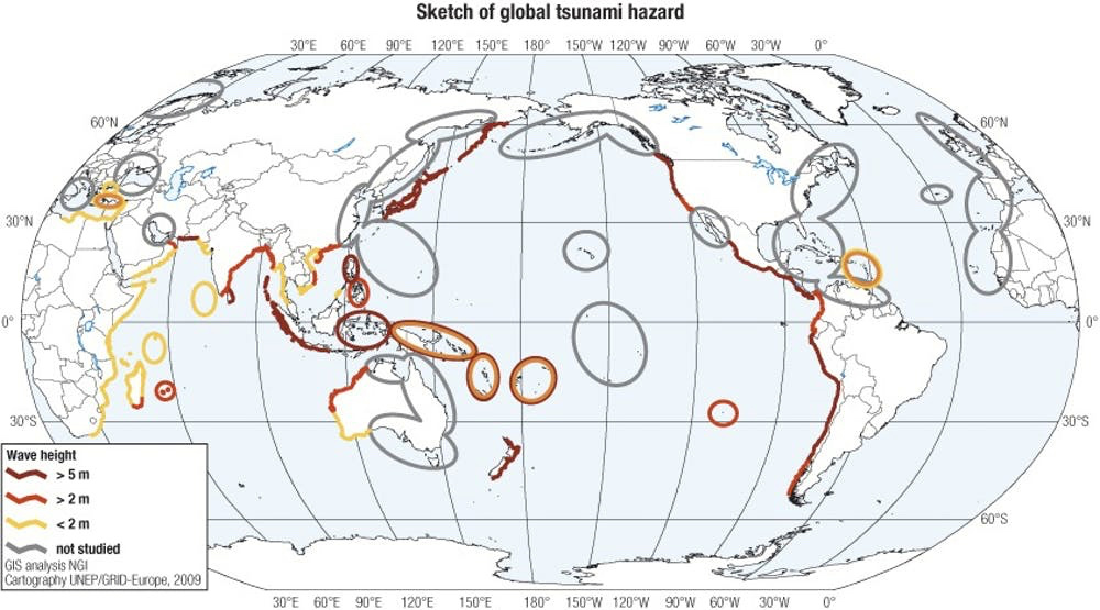 Tsunami hazards UN