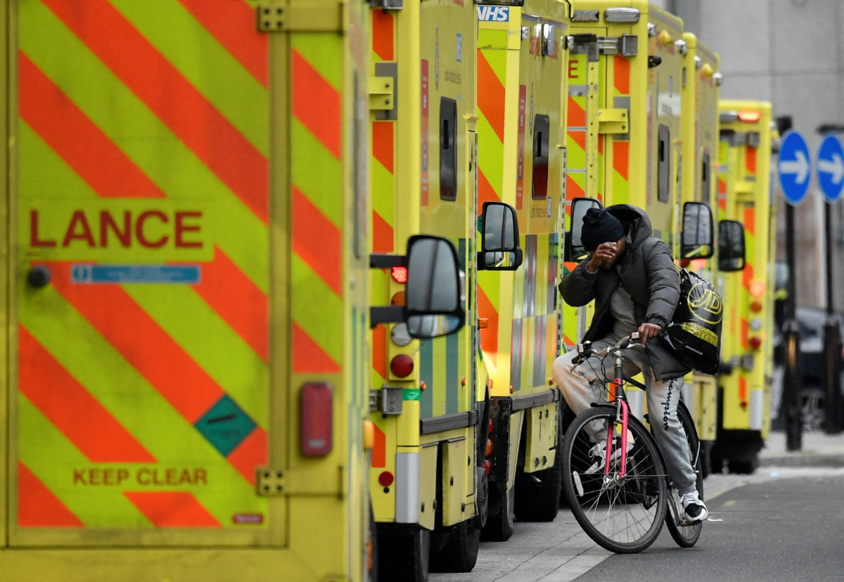 UK Royal London Hospital ambulances