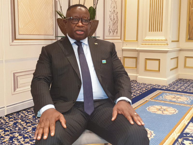 Africa summit Sierra Leones President Julius Maada Bio