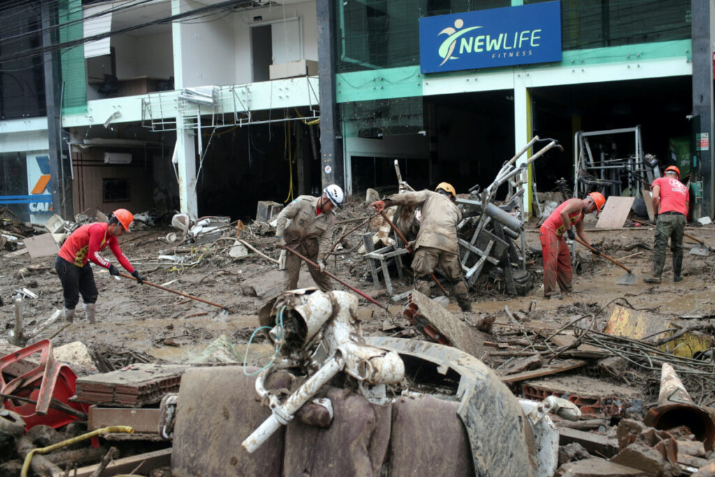 Brazil Petropolis mudslide rescue