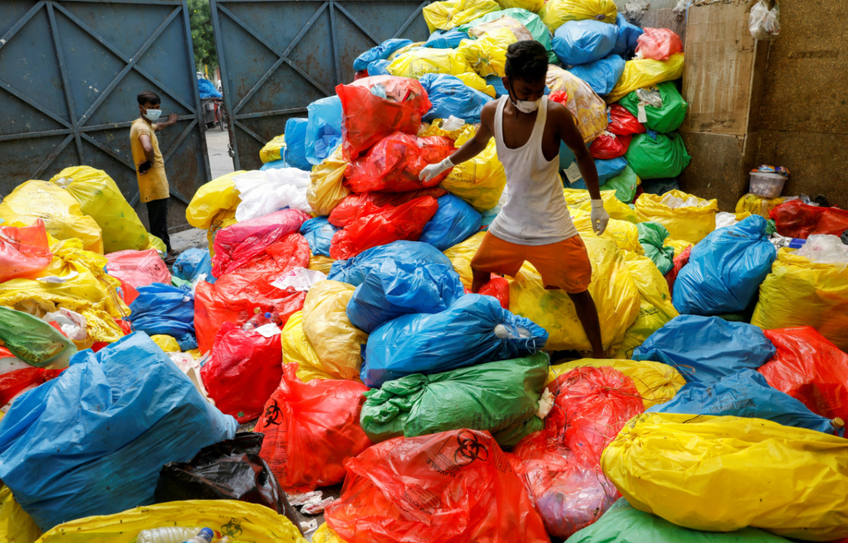 India New Delhi medical waste
