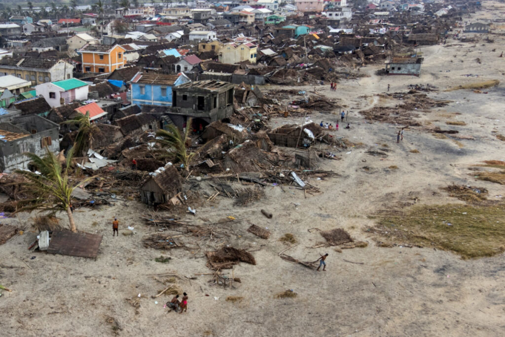 Madagascar Cyclone Batsirai damage