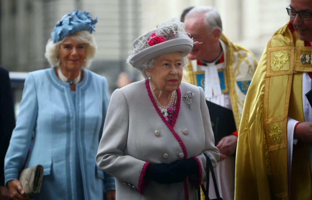 Queen Elizabeth II and Camilla Duchess of Cornwall
