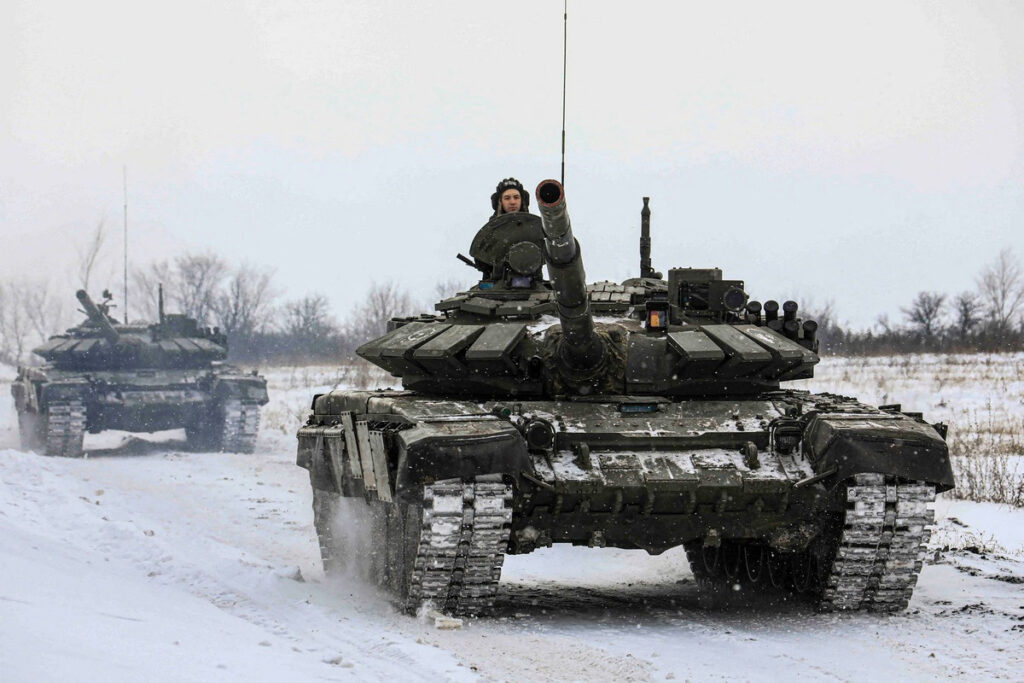 Russia Leningrad region military exercises